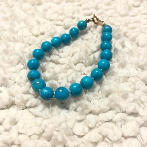 Blue Marbled Bracelet